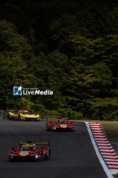 2024-09-14 - 51 PIER GUIDI Alessandro (ita), CALADO James (gbr), GIOVINAZZI Antonio (ita), Ferrari AF Corse, Ferrari 499P #51, Hypercar, action during the 2024 6 Hours of Fuji, 7th round of the 2024 FIA World Endurance Championship, from September 13 to 15, 2024 on the Fuji Speedway in Oyama, Shizuoka, Japan - FIA WEC - 6 HOURS OF FUJI 2024 - ENDURANCE - MOTORS