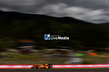 2024-09-14 - 50 FUOCO Antonio (ita), MOLINA Miguel (spa), NIELSEN Nicklas (dnk), Ferrari AF Corse, Ferrari 499P #50, Hypercar, action during the 2024 6 Hours of Fuji, 7th round of the 2024 FIA World Endurance Championship, from September 13 to 15, 2024 on the Fuji Speedway in Oyama, Shizuoka, Japan - FIA WEC - 6 HOURS OF FUJI 2024 - ENDURANCE - MOTORS