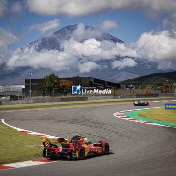 2024-09-14 - 51 PIER GUIDI Alessandro (ita), CALADO James (gbr), GIOVINAZZI Antonio (ita), Ferrari AF Corse, Ferrari 499P #51, Hypercar, action during the 2024 6 Hours of Fuji, 7th round of the 2024 FIA World Endurance Championship, from September 13 to 15, 2024 on the Fuji Speedway in Oyama, Shizuoka, Japan - FIA WEC - 6 HOURS OF FUJI 2024 - ENDURANCE - MOTORS