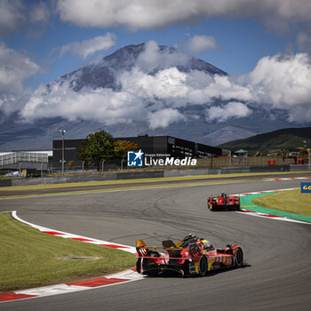 2024-09-14 - 50 FUOCO Antonio (ita), MOLINA Miguel (spa), NIELSEN Nicklas (dnk), Ferrari AF Corse, Ferrari 499P #50, Hypercar, action during the 2024 6 Hours of Fuji, 7th round of the 2024 FIA World Endurance Championship, from September 13 to 15, 2024 on the Fuji Speedway in Oyama, Shizuoka, Japan - FIA WEC - 6 HOURS OF FUJI 2024 - ENDURANCE - MOTORS