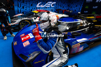 2024-09-14 - LYNN Alex (gbr), Cadillac Racing, Cadillac V-Series.R, portrait, hyperpole celebration during the 2024 6 Hours of Fuji, 7th round of the 2024 FIA World Endurance Championship, from September 13 to 15, 2024 on the Fuji Speedway in Oyama, Shizuoka, Japan - FIA WEC - 6 HOURS OF FUJI 2024 - ENDURANCE - MOTORS