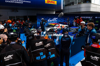 2024-09-14 - LYNN Alex (gbr), Cadillac Racing, Cadillac V-Series.R, portrait, hyperpole celebration during the 2024 6 Hours of Fuji, 7th round of the 2024 FIA World Endurance Championship, from September 13 to 15, 2024 on the Fuji Speedway in Oyama, Shizuoka, Japan - FIA WEC - 6 HOURS OF FUJI 2024 - ENDURANCE - MOTORS