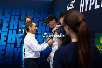 2024-09-14 - FILLON Pierre (fra), President of ACO, portrait, LYNN Alex (gbr), Cadillac Racing, Cadillac V-Series.R, portrait, hyperpole celebration during the 2024 6 Hours of Fuji, 7th round of the 2024 FIA World Endurance Championship, from September 13 to 15, 2024 on the Fuji Speedway in Oyama, Shizuoka, Japan - FIA WEC - 6 HOURS OF FUJI 2024 - ENDURANCE - MOTORS