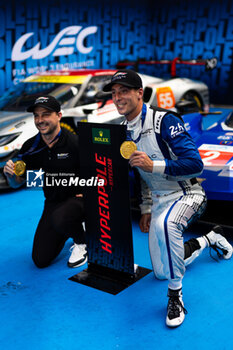 2024-09-14 - BAMBER Earl (nzl), Cadillac Racing, Cadillac V-Series.R, portrait, LYNN Alex (gbr), Cadillac Racing, Cadillac V-Series.R, portrait, hyperpole celebration during the 2024 6 Hours of Fuji, 7th round of the 2024 FIA World Endurance Championship, from September 13 to 15, 2024 on the Fuji Speedway in Oyama, Shizuoka, Japan - FIA WEC - 6 HOURS OF FUJI 2024 - ENDURANCE - MOTORS