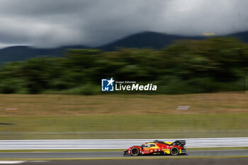 2024-09-14 - 50 FUOCO Antonio (ita), MOLINA Miguel (spa), NIELSEN Nicklas (dnk), Ferrari AF Corse, Ferrari 499P #50, Hypercar, action during the 2024 6 Hours of Fuji, 7th round of the 2024 FIA World Endurance Championship, from September 13 to 15, 2024 on the Fuji Speedway in Oyama, Shizuoka, Japan - FIA WEC - 6 HOURS OF FUJI 2024 - ENDURANCE - MOTORS