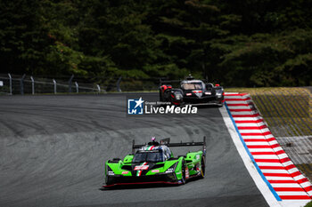 2024-09-14 - 63 BORTOLOTTI Mirko (ita), MORTARA Edoardo (swi), KVYAT Daniil (ita), Lamborghini Iron Lynx, Lamborghini SC63 #63, Hypercar, action during the 2024 6 Hours of Fuji, 7th round of the 2024 FIA World Endurance Championship, from September 13 to 15, 2024 on the Fuji Speedway in Oyama, Shizuoka, Japan - FIA WEC - 6 HOURS OF FUJI 2024 - ENDURANCE - MOTORS