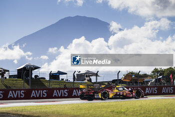 2024-09-14 - 51 PIER GUIDI Alessandro (ita), CALADO James (gbr), GIOVINAZZI Antonio (ita), Ferrari AF Corse, Ferrari 499P #51, Hypercar, action during the 2024 6 Hours of Fuji, 7th round of the 2024 FIA World Endurance Championship, from September 13 to 15, 2024 on the Fuji Speedway in Oyama, Shizuoka, Japan - FIA WEC - 6 HOURS OF FUJI 2024 - ENDURANCE - MOTORS