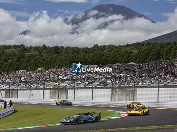 2024-09-15 - 35 MILESI Charles (fra), HABSBURG-LOTHRINGEN Ferdinand (aut), GOUNON Jules (fra), Alpine Endurance Team #35, Alpine A424, Hypercar, 83 KUBICA Robert (pol), SHWARTZMAN Robert (isr), YE Yifei (chn), AF Corse, Ferrari 499P #83, Hypercar, action during the 2024 6 Hours of Fuji, 7th round of the 2024 FIA World Endurance Championship, from September 13 to 15, 2024 on the Fuji Speedway in Oyama, Shizuoka, Japan - FIA WEC - 6 HOURS OF FUJI 2024 - ENDURANCE - MOTORS