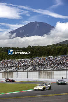 2024-09-15 - 92 MALYKHIN Aliaksandr (kna), STURM Joel (ger), BACHLER Klaus (aut), Manthey Purerxcing, Porsche 911 GT3 R #92, LM GT3, action during the 2024 6 Hours of Fuji, 7th round of the 2024 FIA World Endurance Championship, from September 13 to 15, 2024 on the Fuji Speedway in Oyama, Shizuoka, Japan - FIA WEC - 6 HOURS OF FUJI 2024 - ENDURANCE - MOTORS