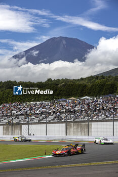 2024-09-15 - 50 FUOCO Antonio (ita), MOLINA Miguel (spa), NIELSEN Nicklas (dnk), Ferrari AF Corse, Ferrari 499P #50, Hypercar, 99 TINCKNELL Harry (gbr), JANI Neel (swi), ANDLAUER Julien (fra), Proton Competition, Porsche 963 #99, Hypercar, 94 DUVAL Loïc (fra), DI RESTA Paul (gbr), VANDOORNE Stoffel (bel), Peugeot TotalEnergies, Peugeot 9x8 #94, Hypercar, action during the 2024 6 Hours of Fuji, 7th round of the 2024 FIA World Endurance Championship, from September 13 to 15, 2024 on the Fuji Speedway in Oyama, Shizuoka, Japan - FIA WEC - 6 HOURS OF FUJI 2024 - ENDURANCE - MOTORS