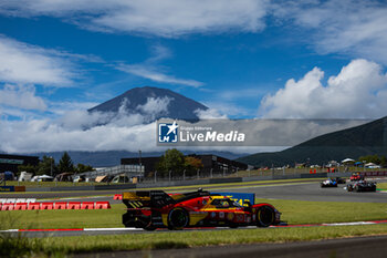 2024-09-15 - 50 FUOCO Antonio (ita), MOLINA Miguel (spa), NIELSEN Nicklas (dnk), Ferrari AF Corse, Ferrari 499P #50, Hypercar, action during the 2024 6 Hours of Fuji, 7th round of the 2024 FIA World Endurance Championship, from September 13 to 15, 2024 on the Fuji Speedway in Oyama, Shizuoka, Japan - FIA WEC - 6 HOURS OF FUJI 2024 - ENDURANCE - MOTORS