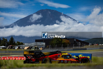 2024-09-15 - 50 FUOCO Antonio (ita), MOLINA Miguel (spa), NIELSEN Nicklas (dnk), Ferrari AF Corse, Ferrari 499P #50, Hypercar, action during the 2024 6 Hours of Fuji, 7th round of the 2024 FIA World Endurance Championship, from September 13 to 15, 2024 on the Fuji Speedway in Oyama, Shizuoka, Japan - FIA WEC - 6 HOURS OF FUJI 2024 - ENDURANCE - MOTORS