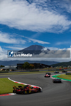 2024-09-15 - 50 FUOCO Antonio (ita), MOLINA Miguel (spa), NIELSEN Nicklas (dnk), Ferrari AF Corse, Ferrari 499P #50, Hypercar, action during the 2024 6 Hours of Fuji, 7th round of the 2024 FIA World Endurance Championship, from September 13 to 15, 2024 on the Fuji Speedway in Oyama, Shizuoka, Japan - FIA WEC - 6 HOURS OF FUJI 2024 - ENDURANCE - MOTORS