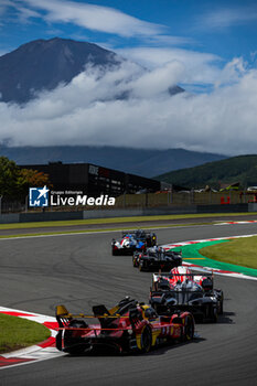 2024-09-15 - 50 FUOCO Antonio (ita), MOLINA Miguel (spa), NIELSEN Nicklas (dnk), Ferrari AF Corse, Ferrari 499P #50, Hypercar, action during the 2024 6 Hours of Fuji, 7th round of the 2024 FIA World Endurance Championship, from September 13 to 15, 2024 on the Fuji Speedway in Oyama, Shizuoka, Japan - FIA WEC - 6 HOURS OF FUJI 2024 - ENDURANCE - MOTORS