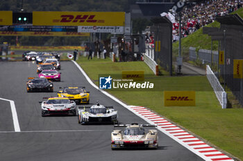 2024-09-15 - 38 RASMUSSEN Oliver (dnk), HANSON Philip (gbr), BUTTON Jenson (gbr), Hertz Team Jota, Porsche 963 #38, Hypercar, action during the 2024 6 Hours of Fuji, 7th round of the 2024 FIA World Endurance Championship, from September 13 to 15, 2024 on the Fuji Speedway in Oyama, Shizuoka, Japan - FIA WEC - 6 HOURS OF FUJI 2024 - ENDURANCE - MOTORS