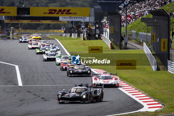 2024-09-15 - 08 BUEMI Sébastien (swi), HARTLEY Brendon (nzl), HIRAKAWA Ryo (jpn), Toyota Gazoo Racing, Toyota GR010 - Hybrid #08, Hypercar, action during the 2024 6 Hours of Fuji, 7th round of the 2024 FIA World Endurance Championship, from September 13 to 15, 2024 on the Fuji Speedway in Oyama, Shizuoka, Japan - FIA WEC - 6 HOURS OF FUJI 2024 - ENDURANCE - MOTORS