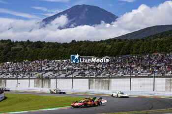 2024-09-15 - 50 FUOCO Antonio (ita), MOLINA Miguel (spa), NIELSEN Nicklas (dnk), Ferrari AF Corse, Ferrari 499P #50, Hypercar, action during the 2024 6 Hours of Fuji, 7th round of the 2024 FIA World Endurance Championship, from September 13 to 15, 2024 on the Fuji Speedway in Oyama, Shizuoka, Japan - FIA WEC - 6 HOURS OF FUJI 2024 - ENDURANCE - MOTORS