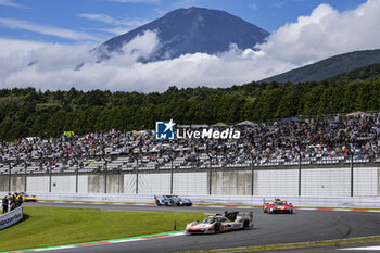 2024-09-15 - 12 STEVENS Will (gbr), NATO Norman (fra), ILOTT Callum (gbr), Hertz Team Jota, Porsche 963 #12, Hypercar, action during the 2024 6 Hours of Fuji, 7th round of the 2024 FIA World Endurance Championship, from September 13 to 15, 2024 on the Fuji Speedway in Oyama, Shizuoka, Japan - FIA WEC - 6 HOURS OF FUJI 2024 - ENDURANCE - MOTORS