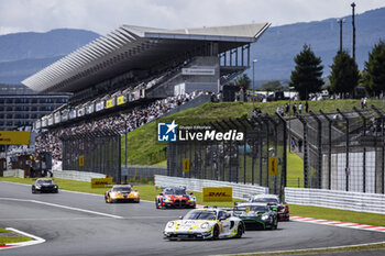 2024-09-15 - 92 MALYKHIN Aliaksandr (kna), STURM Joel (ger), BACHLER Klaus (aut), Manthey Purerxcing, Porsche 911 GT3 R #92, LM GT3, action during the 2024 6 Hours of Fuji, 7th round of the 2024 FIA World Endurance Championship, from September 13 to 15, 2024 on the Fuji Speedway in Oyama, Shizuoka, Japan - FIA WEC - 6 HOURS OF FUJI 2024 - ENDURANCE - MOTORS