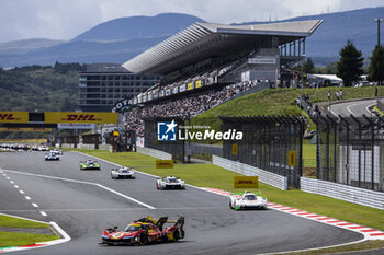 2024-09-15 - 50 FUOCO Antonio (ita), MOLINA Miguel (spa), NIELSEN Nicklas (dnk), Ferrari AF Corse, Ferrari 499P #50, Hypercar, action during the 2024 6 Hours of Fuji, 7th round of the 2024 FIA World Endurance Championship, from September 13 to 15, 2024 on the Fuji Speedway in Oyama, Shizuoka, Japan - FIA WEC - 6 HOURS OF FUJI 2024 - ENDURANCE - MOTORS