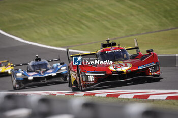 2024-09-15 - 51 PIER GUIDI Alessandro (ita), CALADO James (gbr), GIOVINAZZI Antonio (ita), Ferrari AF Corse, Ferrari 499P #51, Hypercar, action during the 2024 6 Hours of Fuji, 7th round of the 2024 FIA World Endurance Championship, from September 13 to 15, 2024 on the Fuji Speedway in Oyama, Shizuoka, Japan - FIA WEC - 6 HOURS OF FUJI 2024 - ENDURANCE - MOTORS