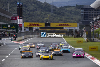 2024-09-15 - Start of the race, 81 EASTWOOD Charlie (irl), ANDRADE Rui (ang), VAN ROMPUY Tom (bel), TF Sport, Corvette Z06 GT3.R #81, LM GT3, action during the 2024 6 Hours of Fuji, 7th round of the 2024 FIA World Endurance Championship, from September 13 to 15, 2024 on the Fuji Speedway in Oyama, Shizuoka, Japan - FIA WEC - 6 HOURS OF FUJI 2024 - ENDURANCE - MOTORS