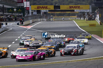 2024-09-15 - Start of the race, 85 BOVY Sarah (bel), FREY Rahel (swi), GATTING Michelle (dnk), Iron Dames, Lamborghini Huracan GT3 Evo2 #85, LM GT3, action during the 2024 6 Hours of Fuji, 7th round of the 2024 FIA World Endurance Championship, from September 13 to 15, 2024 on the Fuji Speedway in Oyama, Shizuoka, Japan - FIA WEC - 6 HOURS OF FUJI 2024 - ENDURANCE - MOTORS