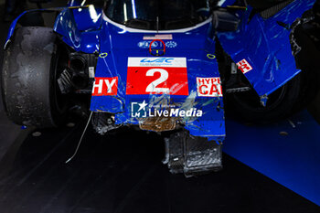 2024-09-15 - 02 BAMBER Earl (nzl), LYNN Alex (gbr), Cadillac Racing #02, Hypercar, action, pitlane, bodywork damage after crash, accident, during the 2024 6 Hours of Fuji, 7th round of the 2024 FIA World Endurance Championship, from September 13 to 15, 2024 on the Fuji Speedway in Oyama, Shizuoka, Japan - FIA WEC - 6 HOURS OF FUJI 2024 - ENDURANCE - MOTORS