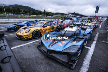 2024-09-15 - 35 MILESI Charles (fra), HABSBURG-LOTHRINGEN Ferdinand (aut), GOUNON Jules (fra), Alpine Endurance Team #35, Alpine A424, Hypercar, ambiance parc fermé during the 2024 6 Hours of Fuji, 7th round of the 2024 FIA World Endurance Championship, from September 13 to 15, 2024 on the Fuji Speedway in Oyama, Shizuoka, Japan - FIA WEC - 6 HOURS OF FUJI 2024 - ENDURANCE - MOTORS