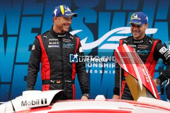 2024-09-15 - 06 ESTRE Kevin (fra), LOTTERER André (ger), VANTHOOR Laurens (bel), Porsche Penske Motorsport, Porsche 963 #06, Hypercar, podium, portrait, during the 2024 6 Hours of Fuji, 7th round of the 2024 FIA World Endurance Championship, from September 13 to 15, 2024 on the Fuji Speedway in Oyama, Shizuoka, Japan - FIA WEC - 6 HOURS OF FUJI 2024 - ENDURANCE - MOTORS