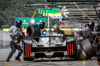 2024-09-15 - 93 JENSEN Mikkel (dnk), MULLER Nico (swi), VERGNE Jean-Eric (fra), Peugeot TotalEnergies, Peugeot 9x8 #93, Hypercar, pitlane, during the 2024 6 Hours of Fuji, 7th round of the 2024 FIA World Endurance Championship, from September 13 to 15, 2024 on the Fuji Speedway in Oyama, Shizuoka, Japan - FIA WEC - 6 HOURS OF FUJI 2024 - ENDURANCE - MOTORS