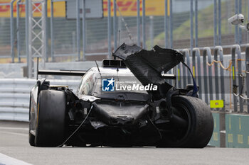 2024-09-15 - 02 BAMBER Earl (nzl), LYNN Alex (gbr), Cadillac Racing #02, Hypercar, stand, pitlane, accident, sortie de piste, crash, during the 2024 6 Hours of Fuji, 7th round of the 2024 FIA World Endurance Championship, from September 13 to 15, 2024 on the Fuji Speedway in Oyama, Shizuoka, Japan - FIA WEC - 6 HOURS OF FUJI 2024 - ENDURANCE - MOTORS