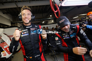 2024-09-15 - 06 ESTRE Kevin (fra), LOTTERER André (ger), VANTHOOR Laurens (bel), Porsche Penske Motorsport, Porsche 963 #06, Hypercar, podium, portrait, during the 2024 6 Hours of Fuji, 7th round of the 2024 FIA World Endurance Championship, from September 13 to 15, 2024 on the Fuji Speedway in Oyama, Shizuoka, Japan - FIA WEC - 6 HOURS OF FUJI 2024 - ENDURANCE - MOTORS