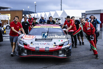 2024-09-15 - 54 FLOHR Thomas (swi), CASTELLACCI Francesco (ita), RIGON Davide (ita), Vista AF Corse, Ferrari 296 GT3 #54, LM GT3, ambiance parc fermé during the 2024 6 Hours of Fuji, 7th round of the 2024 FIA World Endurance Championship, from September 13 to 15, 2024 on the Fuji Speedway in Oyama, Shizuoka, Japan - FIA WEC - 6 HOURS OF FUJI 2024 - ENDURANCE - MOTORS