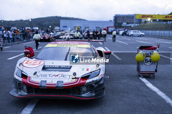 2024-09-15 - 54 FLOHR Thomas (swi), CASTELLACCI Francesco (ita), RIGON Davide (ita), Vista AF Corse, Ferrari 296 GT3 #54, LM GT3, ambiance parc fermé during the 2024 6 Hours of Fuji, 7th round of the 2024 FIA World Endurance Championship, from September 13 to 15, 2024 on the Fuji Speedway in Oyama, Shizuoka, Japan - FIA WEC - 6 HOURS OF FUJI 2024 - ENDURANCE - MOTORS