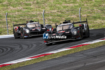 2024-09-15 - 07 CONWAY Mike (gbr), KOBAYASHI Kamui (jpn), DE VRIES Nyck (nld), Toyota Gazoo Racing, Toyota GR010 - Hybrid #07, Hypercar, 08 BUEMI Sébastien (swi), HARTLEY Brendon (nzl), HIRAKAWA Ryo (jpn), Toyota Gazoo Racing, Toyota GR010 - Hybrid #08, Hypercar, action during the 2024 6 Hours of Fuji, 7th round of the 2024 FIA World Endurance Championship, from September 13 to 15, 2024 on the Fuji Speedway in Oyama, Shizuoka, Japan - FIA WEC - 6 HOURS OF FUJI 2024 - ENDURANCE - MOTORS