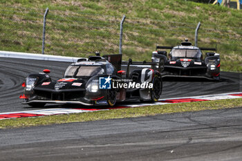 2024-09-15 - 07 CONWAY Mike (gbr), KOBAYASHI Kamui (jpn), DE VRIES Nyck (nld), Toyota Gazoo Racing, Toyota GR010 - Hybrid #07, Hypercar, 08 BUEMI Sébastien (swi), HARTLEY Brendon (nzl), HIRAKAWA Ryo (jpn), Toyota Gazoo Racing, Toyota GR010 - Hybrid #08, Hypercar, action during the 2024 6 Hours of Fuji, 7th round of the 2024 FIA World Endurance Championship, from September 13 to 15, 2024 on the Fuji Speedway in Oyama, Shizuoka, Japan - FIA WEC - 6 HOURS OF FUJI 2024 - ENDURANCE - MOTORS