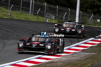 2024-09-15 - 07 CONWAY Mike (gbr), KOBAYASHI Kamui (jpn), DE VRIES Nyck (nld), Toyota Gazoo Racing, Toyota GR010 - Hybrid #07, Hypercar, 08 BUEMI Sébastien (swi), HARTLEY Brendon (nzl), HIRAKAWA Ryo (jpn), Toyota Gazoo Racing, Toyota GR010 - Hybrid #08, Hypercar, action during the 2024 6 Hours of Fuji, 7th round of the 2024 FIA World Endurance Championship, from September 13 to 15, 2024 on the Fuji Speedway in Oyama, Shizuoka, Japan - FIA WEC - 6 HOURS OF FUJI 2024 - ENDURANCE - MOTORS