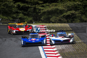 2024-09-15 - 02 BAMBER Earl (nzl), LYNN Alex (gbr), Cadillac Racing #02, Hypercar, 15 VANTHOOR Dries (bel), MARCIELLO Raffaele (swi), WITTMANN Marco (ger), BMW M Team WRT, BMW Hybrid V8 #15, Hypercar, 50 FUOCO Antonio (ita), MOLINA Miguel (spa), NIELSEN Nicklas (dnk), Ferrari AF Corse, Ferrari 499P #50, Hypercar, action during the 2024 6 Hours of Fuji, 7th round of the 2024 FIA World Endurance Championship, from September 13 to 15, 2024 on the Fuji Speedway in Oyama, Shizuoka, Japan - FIA WEC - 6 HOURS OF FUJI 2024 - ENDURANCE - MOTORS