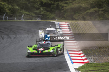 2024-09-15 - 63 BORTOLOTTI Mirko (ita), MORTARA Edoardo (swi), KVYAT Daniil (ita), Lamborghini Iron Lynx, Lamborghini SC63 #63, Hypercar, 93 JENSEN Mikkel (dnk), MULLER Nico (swi), VERGNE Jean-Eric (fra), Peugeot TotalEnergies, Peugeot 9x8 #93, Hypercar, action during the 2024 6 Hours of Fuji, 7th round of the 2024 FIA World Endurance Championship, from September 13 to 15, 2024 on the Fuji Speedway in Oyama, Shizuoka, Japan - FIA WEC - 6 HOURS OF FUJI 2024 - ENDURANCE - MOTORS