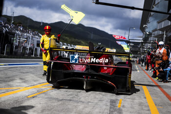 2024-09-15 - 50 FUOCO Antonio (ita), MOLINA Miguel (spa), NIELSEN Nicklas (dnk), Ferrari AF Corse, Ferrari 499P #50, Hypercar, pitstop, arrêt aux stands during the 2024 6 Hours of Fuji, 7th round of the 2024 FIA World Endurance Championship, from September 13 to 15, 2024 on the Fuji Speedway in Oyama, Shizuoka, Japan - FIA WEC - 6 HOURS OF FUJI 2024 - ENDURANCE - MOTORS