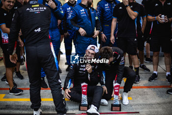 2024-09-15 - LAPIERRE Nicolas (fra), Alpine Endurance Team, Alpine A424, VAXIVIERE Matthieu (fra), Alpine Endurance Team, Alpine A424, portrait, podium, portrait during the 2024 6 Hours of Fuji, 7th round of the 2024 FIA World Endurance Championship, from September 13 to 15, 2024 on the Fuji Speedway in Oyama, Shizuoka, Japan - FIA WEC - 6 HOURS OF FUJI 2024 - ENDURANCE - MOTORS