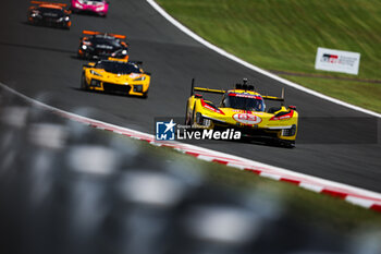 2024-09-15 - 83 KUBICA Robert (pol), SHWARTZMAN Robert (isr), YE Yifei (chn), AF Corse, Ferrari 499P #83, Hypercar, action during the 2024 6 Hours of Fuji, 7th round of the 2024 FIA World Endurance Championship, from September 13 to 15, 2024 on the Fuji Speedway in Oyama, Shizuoka, Japan - FIA WEC - 6 HOURS OF FUJI 2024 - ENDURANCE - MOTORS