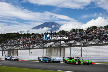 2024-09-15 - 36 VAXIVIERE Matthieu (fra), SCHUMACHER Mick (ger), LAPIERRE Nicolas (fra), Alpine Endurance Team, Alpine A424 #36, Hypercar, 63 BORTOLOTTI Mirko (ita), MORTARA Edoardo (swi), KVYAT Daniil (ita), Lamborghini Iron Lynx, Lamborghini SC63 #63, Hypercar, action during the 2024 6 Hours of Fuji, 7th round of the 2024 FIA World Endurance Championship, from September 13 to 15, 2024 on the Fuji Speedway in Oyama, Shizuoka, Japan - FIA WEC - 6 HOURS OF FUJI 2024 - ENDURANCE - MOTORS