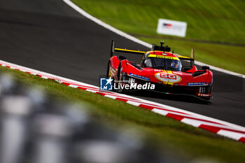 2024-09-15 - 50 FUOCO Antonio (ita), MOLINA Miguel (spa), NIELSEN Nicklas (dnk), Ferrari AF Corse, Ferrari 499P #50, Hypercar, action during the 2024 6 Hours of Fuji, 7th round of the 2024 FIA World Endurance Championship, from September 13 to 15, 2024 on the Fuji Speedway in Oyama, Shizuoka, Japan - FIA WEC - 6 HOURS OF FUJI 2024 - ENDURANCE - MOTORS