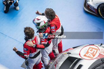 2024-09-15 - 54 FLOHR Thomas (swi), CASTELLACCI Francesco (ita), RIGON Davide (ita), Vista AF Corse, Ferrari 296 GT3 #54, LM GT3, portrait during the 2024 6 Hours of Fuji, 7th round of the 2024 FIA World Endurance Championship, from September 13 to 15, 2024 on the Fuji Speedway in Oyama, Shizuoka, Japan - FIA WEC - 6 HOURS OF FUJI 2024 - ENDURANCE - MOTORS