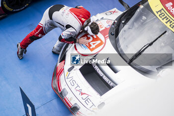 2024-09-15 - 54 FLOHR Thomas (swi), CASTELLACCI Francesco (ita), RIGON Davide (ita), Vista AF Corse, Ferrari 296 GT3 #54, LM GT3, portrait during the 2024 6 Hours of Fuji, 7th round of the 2024 FIA World Endurance Championship, from September 13 to 15, 2024 on the Fuji Speedway in Oyama, Shizuoka, Japan - FIA WEC - 6 HOURS OF FUJI 2024 - ENDURANCE - MOTORS