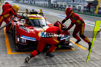 2024-09-15 - 50 FUOCO Antonio (ita), MOLINA Miguel (spa), NIELSEN Nicklas (dnk), Ferrari AF Corse, Ferrari 499P #50, Hypercar, action during the 2024 6 Hours of Fuji, 7th round of the 2024 FIA World Endurance Championship, from September 13 to 15, 2024 on the Fuji Speedway in Oyama, Shizuoka, Japan - FIA WEC - 6 HOURS OF FUJI 2024 - ENDURANCE - MOTORS