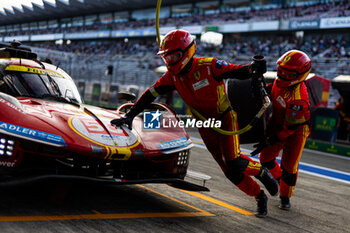 2024-09-15 - 50 FUOCO Antonio (ita), MOLINA Miguel (spa), NIELSEN Nicklas (dnk), Ferrari AF Corse, Ferrari 499P #50, Hypercar, action during the 2024 6 Hours of Fuji, 7th round of the 2024 FIA World Endurance Championship, from September 13 to 15, 2024 on the Fuji Speedway in Oyama, Shizuoka, Japan - FIA WEC - 6 HOURS OF FUJI 2024 - ENDURANCE - MOTORS