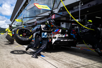 2024-09-15 - 36 VAXIVIERE Matthieu (fra), SCHUMACHER Mick (ger), LAPIERRE Nicolas (fra), Alpine Endurance Team, Alpine A424 #36, Hypercar, action pitstop, arrêt aux stands during the 2024 6 Hours of Fuji, 7th round of the 2024 FIA World Endurance Championship, from September 13 to 15, 2024 on the Fuji Speedway in Oyama, Shizuoka, Japan - FIA WEC - 6 HOURS OF FUJI 2024 - ENDURANCE - MOTORS